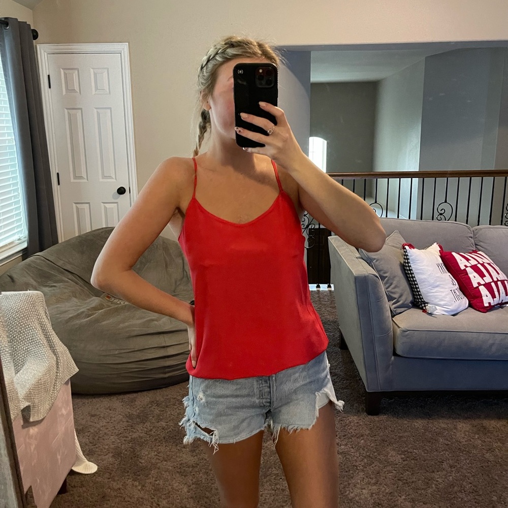 Red JCrew Tank Top - Picture 3 of 6